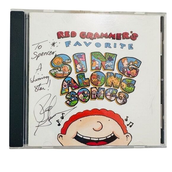 RED GRAMMER'S FAVORITE SING ALONG SONGS - ( CD, 1993, Signed, Red Note Records) - Picture 1 of 6
